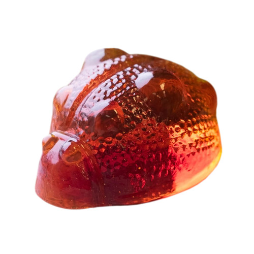 Blenko Ladybug Paperweight, Tangerine (6402P-LADYBUG-18)