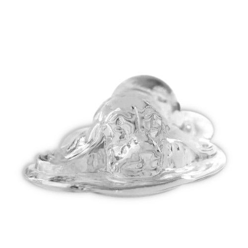 Blenko Puppy Paperweight, Crystal (6402P-PUP-1)