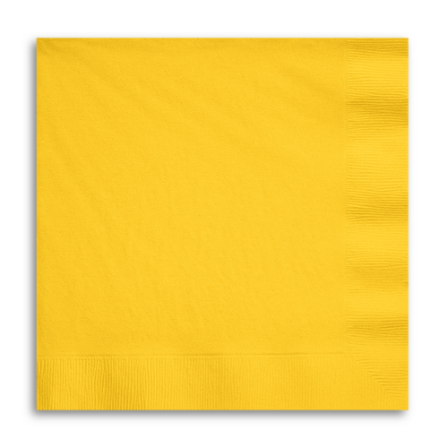 CEG Paper Dinner Napkins, School Bus Yellow (591021B)