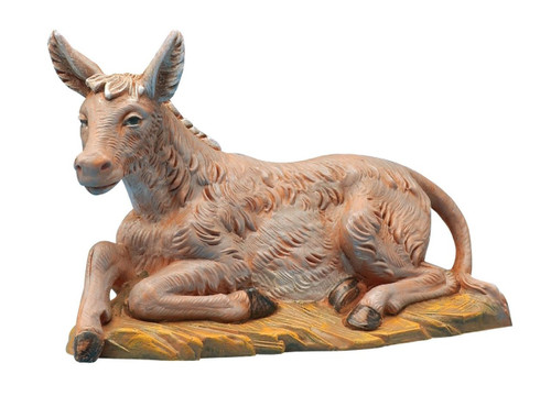 Roman Fontanini Seated Donkey, 5" Collection (54017)