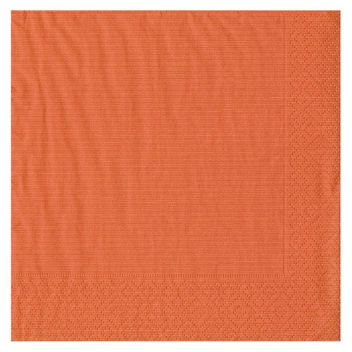 Caspari Paper Luncheon Napkins, Grosgrain Deep Orange - 2 Packs (8602L)