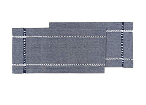 Now Designs Tangier Knotted Woven Runner Blue