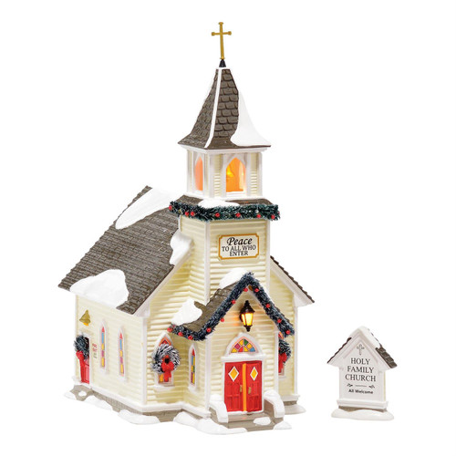 Department 56 Snow Village, Holy Family Church (4044857)