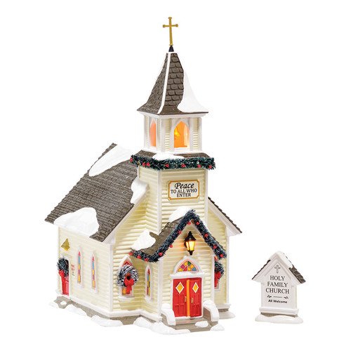 Department 56 Snow Village, Holy Family Church (4044857)