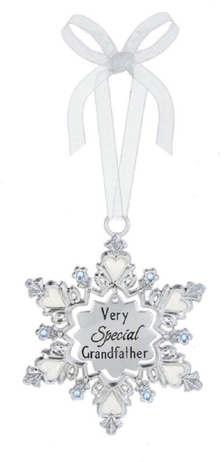 Ganz Snowflake Ornament - Very Special Grandfather (EX22634)