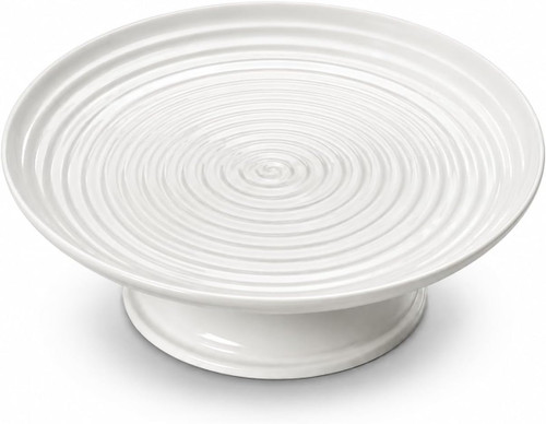 Portmeirion Sophie Conran Footed Cake Plate, White