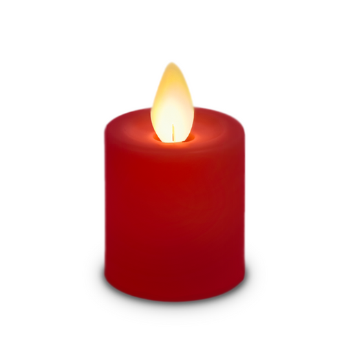 Ganz LED Resin Votives, Red - Set of 2 (LLR1070)