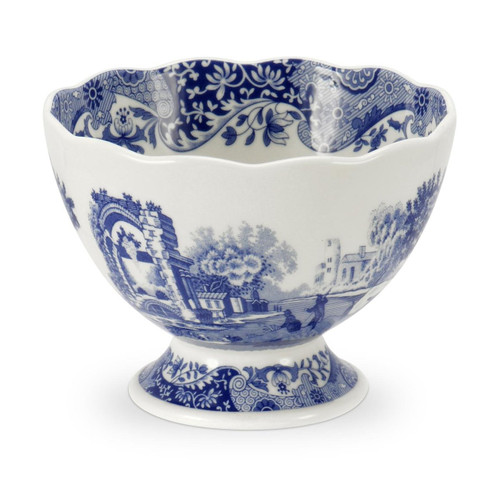 Portmeirion Spode Footed Serving Bowl, Blue Italian (1538474)