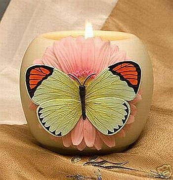 Ibis & Orchid Votive Jar Candle, Orange-Tipped Butterfly