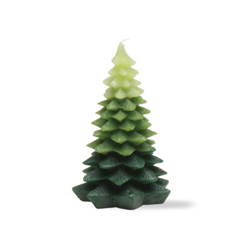 TAG Chunky Leaf Tree Candle, Small - Green (610038)