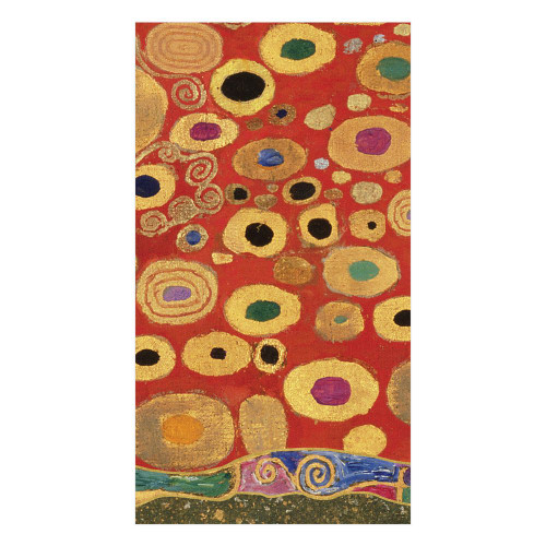 Caspari Paper Guest Towel Napkins, Viennese Nouveau Red - 2 Packs (14940G)