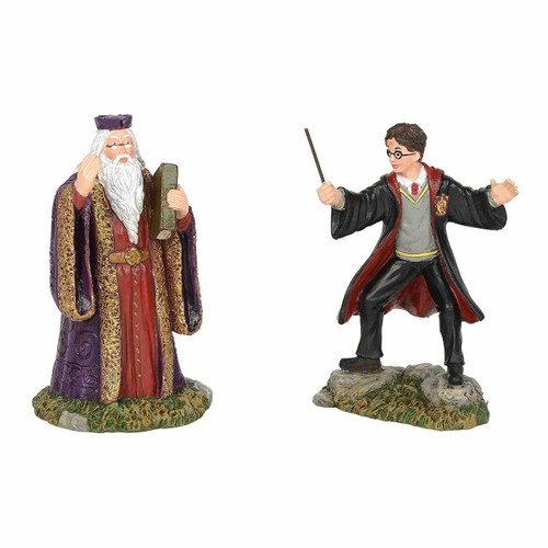 Department 56 Harry Potter Village, Harry and the Headmaster, Set of 2 (6002314)