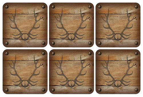 Pimpernel Coasters, Lodge - Set of 6