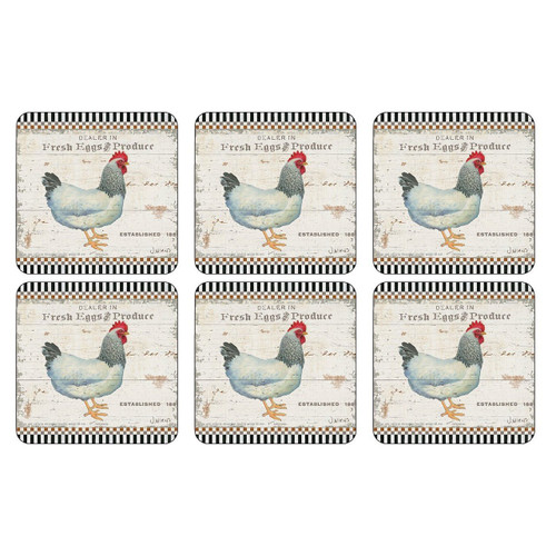 Pimpernel Coasters, On the Farm - Set of 6