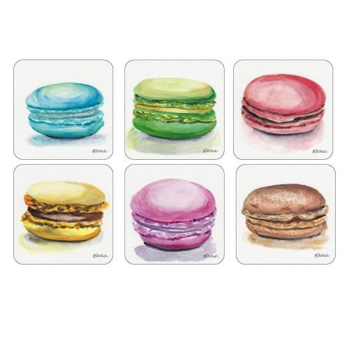 Pimpernel Coasters, Macarons - Set of 6