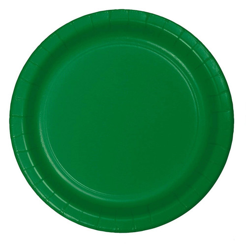 CEG Paper Dinner Plates, Emerald Green (47112B)