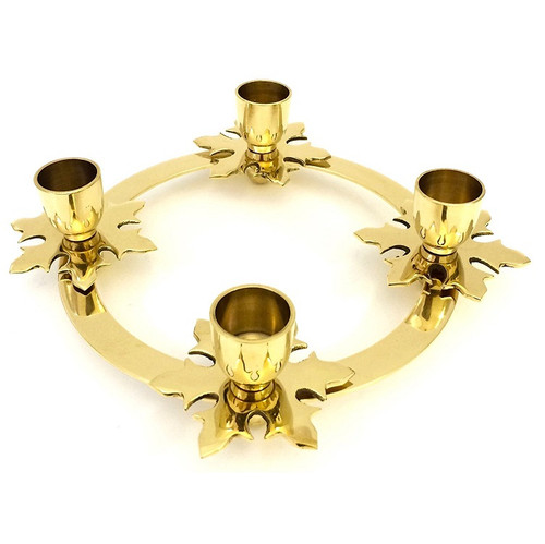 Biedermann & Sons Snowflake Brass Advent Candle Ring (H7300)