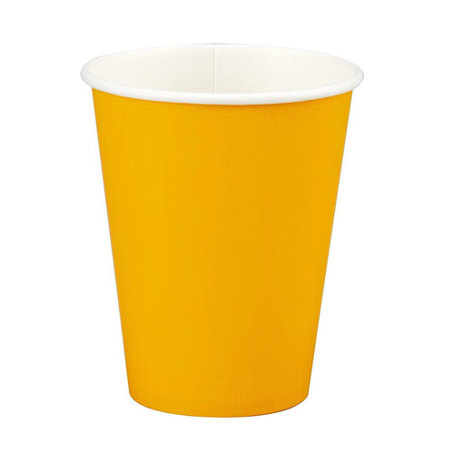 CEG 9 oz. Paper Cups, School Bus Yellow (561021B)