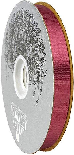 McGinley Satin Acetate Ribbon, Burgundy - 100yd x 9/16in (282223-010)