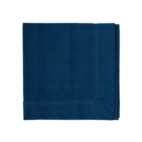 C&F Home Hemstitch Napkin, Navy Blue  (842611786N)