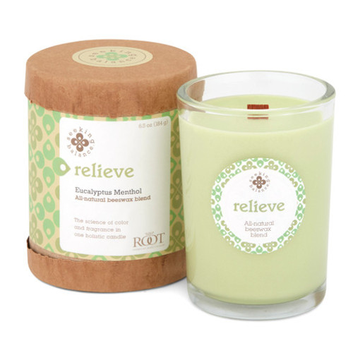 Root Seeking Balance Jar Candle, Relieve - Eucalyptus Menthol (9941269)