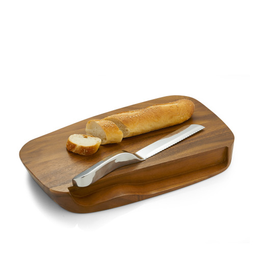 Nambé Blend Bread Board & Knife Set (MT0731)