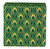 The Gift Wrap Company Mini Gift Box, Mini Feather Green