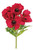 Select Artificials Poppy Bush X7, 13"; 4" Blooms, RED (3664-R)