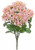 Select Artificials Hydrangea Bush X5, 22"; 5" Blooms, Light Pink/Green (M3435-LPG)