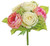 Select Artificials Garden Rose & Peony Bundle/Bouquet, 10" (PM1547-PC)