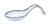 Pampa Bay Salerno Porcelain Spoon Rest, White & Silver (CER-2430-W)