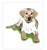 Paper Russells Tea Towel - Yellow Labrador Puppy