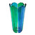 Gage Corolla Vase, Blue/Green