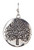Rain Silver Tree Disc Earrings