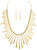 Rain Gold Bar Fringe Necklace Set