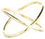 Rain Gold X Ring, Size 7
