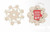 Now Designs Snowflake Crochet Coasters, Set of 4 (1021001)