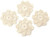 Now Designs Snowflake Crochet Coasters, Set of 4 (1021001)