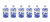 Portmeirion Spode Spice Jars, Blue Italian, Set of 6