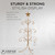 Tripar Regent Mini Gold Metal Ornament Tree (34209)