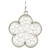 Rain Silver Swirl Flower Earring