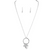 Rain Silver Pearl Charmy Necklace Set