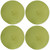 TAG Round Woven Placemats, Green - Set of 4 (555047)