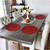 TAG Round Woven Placemats, Red - Set of 4 (555037)