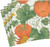 Caspari Paper Luncheon Napkins, Heirloom Pumpkins Ivory/Orange, 2 Pack (15670L)