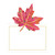Caspari Die-Cut Place Cards, Jeweled Autumn - 2 Packs (85938P)