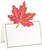 Caspari Die-Cut Place Cards, Jeweled Autumn - 2 Packs (85938P)