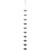 Midwest CBK Large Rain Chain, Green Patina Flower (144877)