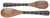 Now Designs Mango Wood Ziggy Salad Servers, Set of 2, Black