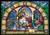 Vermont Christmas Company Advent Calendar, Stained Glass Holy Night (BB862)